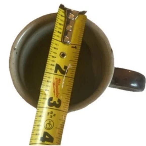 Mid Century OTAGIRI Stoneware HORIZON Pattern HANDLED Coffee Tea MUG 3.5” X 3” - Picture 6 of 16